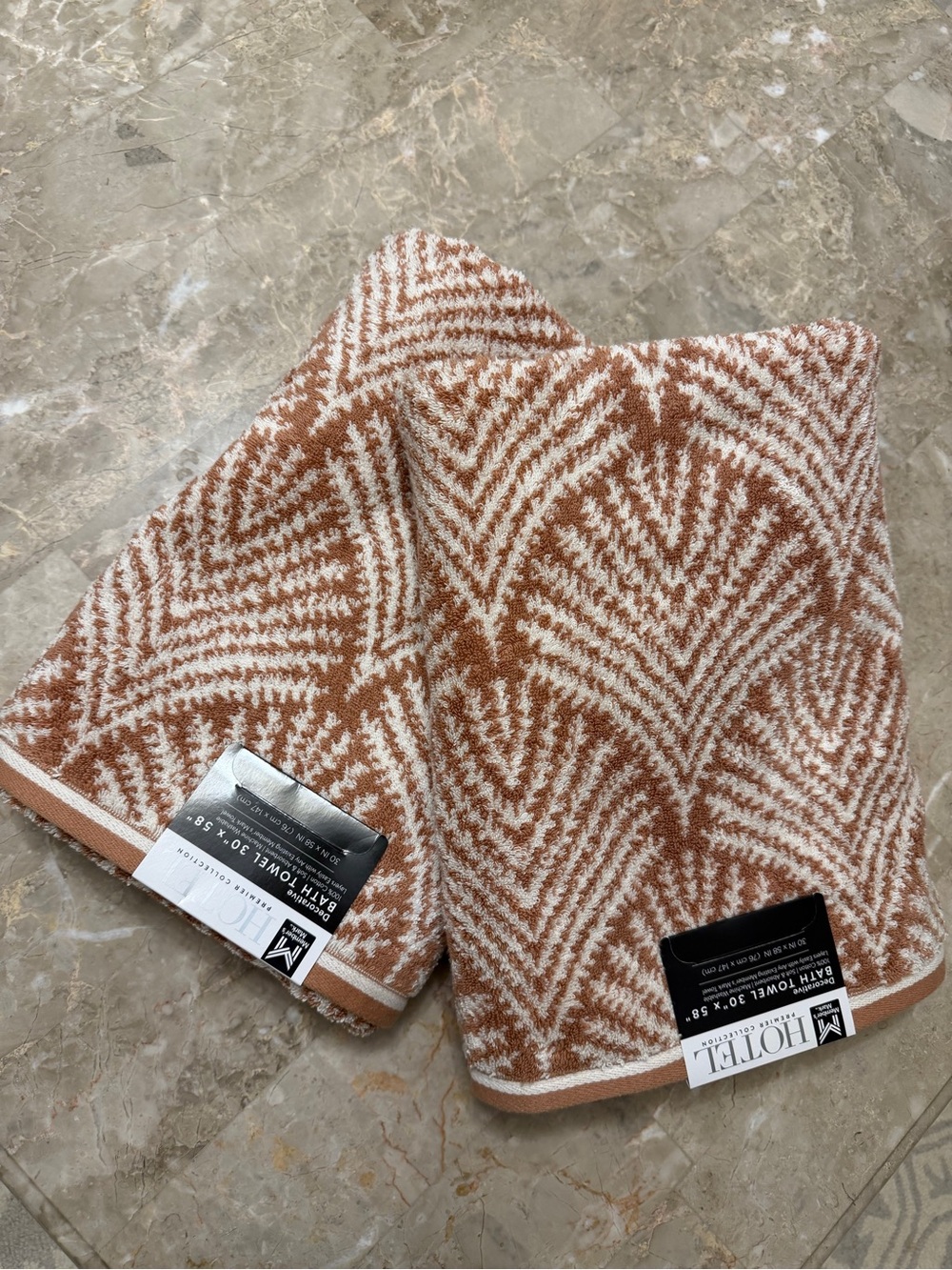 Member’s Mark Hotel Premier Collection Bath Towel Set Of 2 Rustic Terracotta